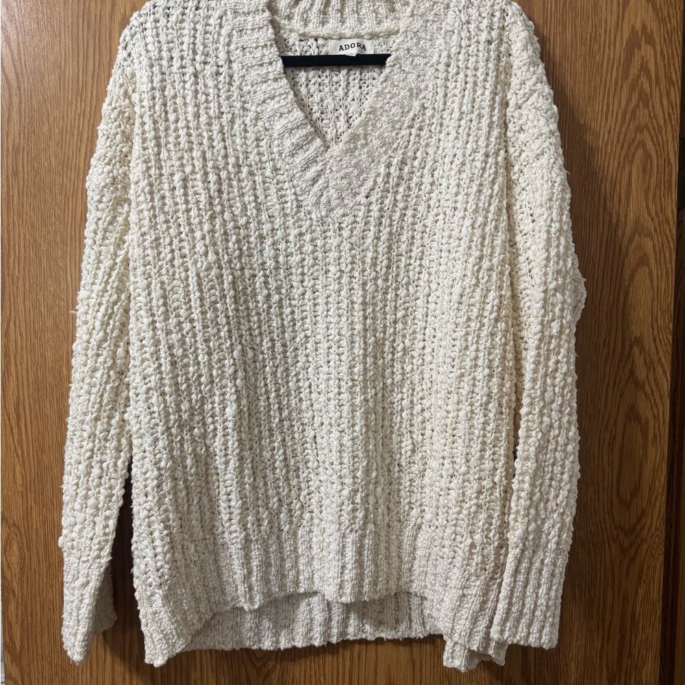 ADORE Cream Knit Sweater Size 1x